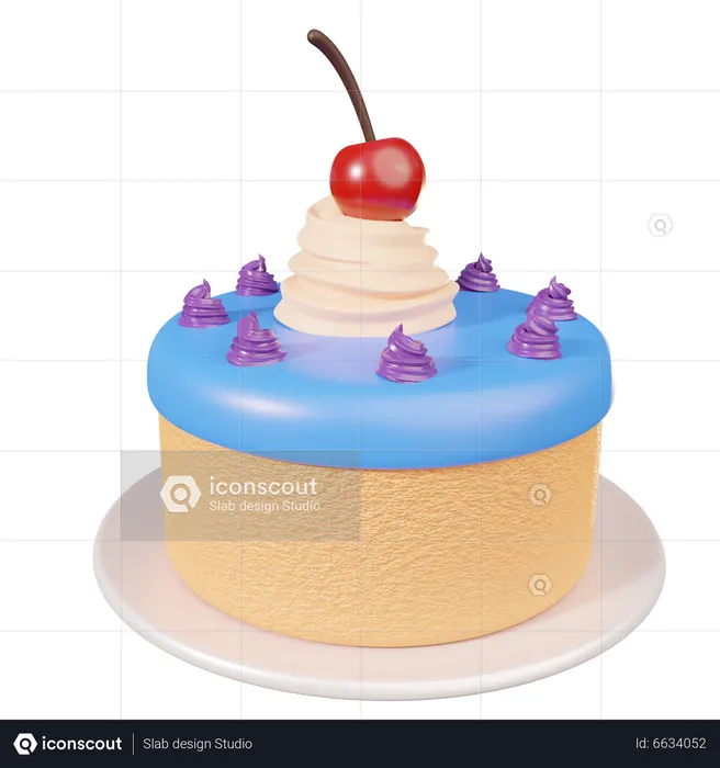 Kuchen  3D Icon