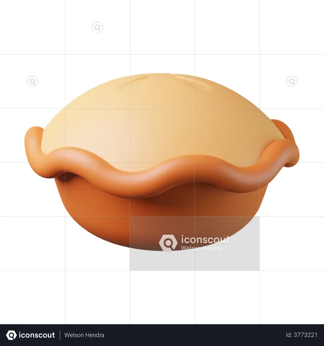Tortenkuchen  3D Illustration