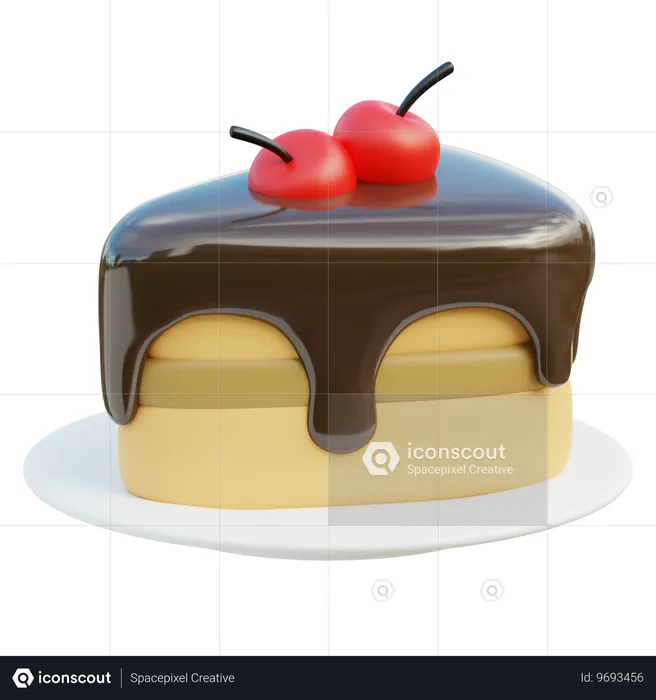 Kuchenstück  3D Icon