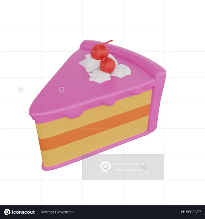 Kuchenstück  3D Icon