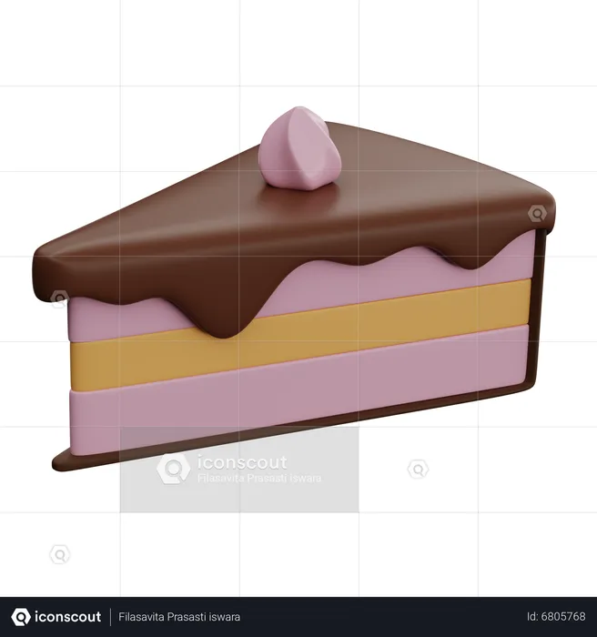 Kuchenstück  3D Icon