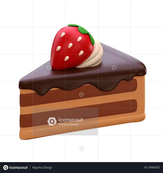 Kuchenstück  3D Icon