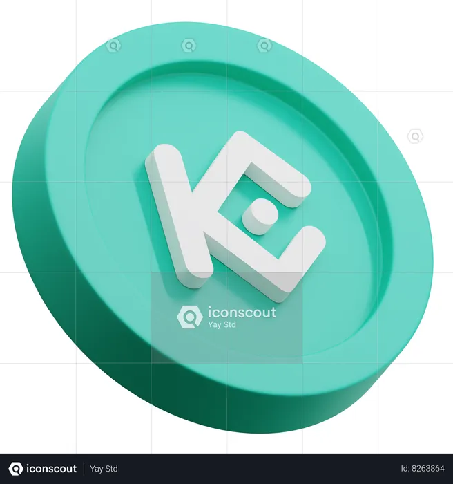 Kucoin Logo 3D Icon
