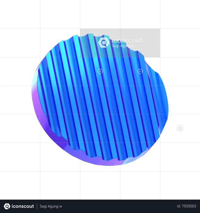 Kugel, abstrakt, form  3D Icon
