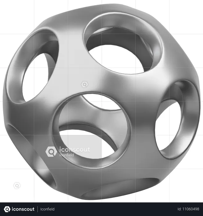 Kugel Ball abstrakte Form  3D Icon