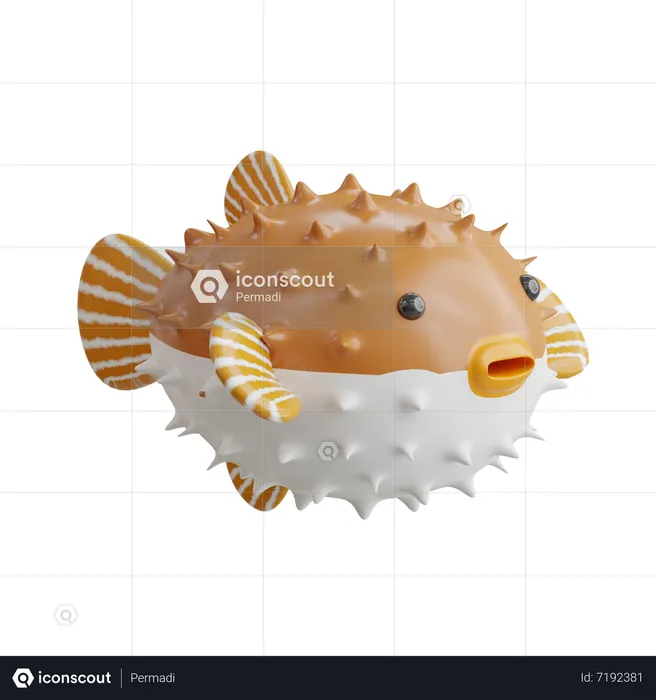 Kugelfisch  3D Icon