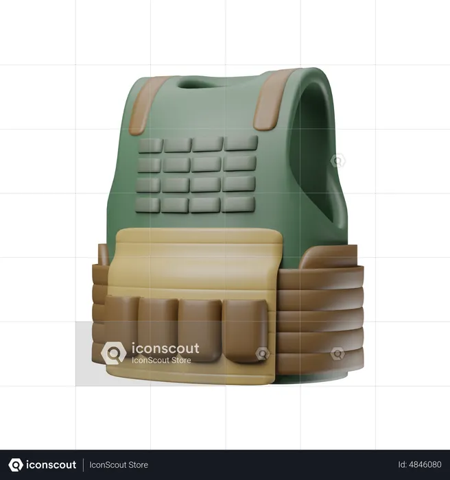 Kugelsichere Weste  3D Icon