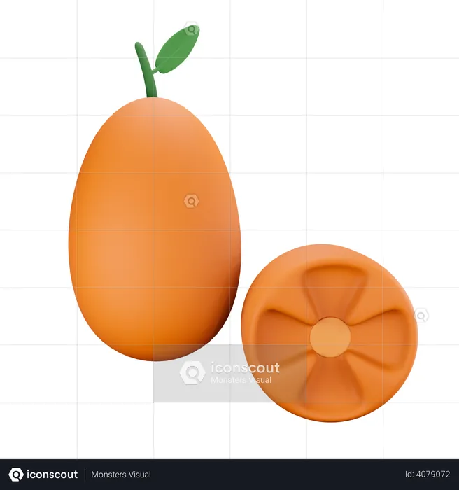 Kumquat  3D Illustration