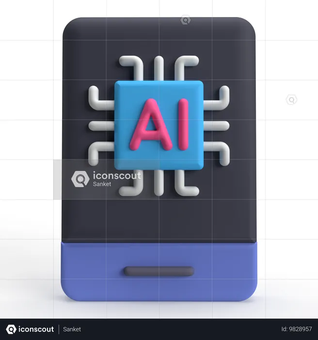 Künstliche Intelligenz  3D Icon