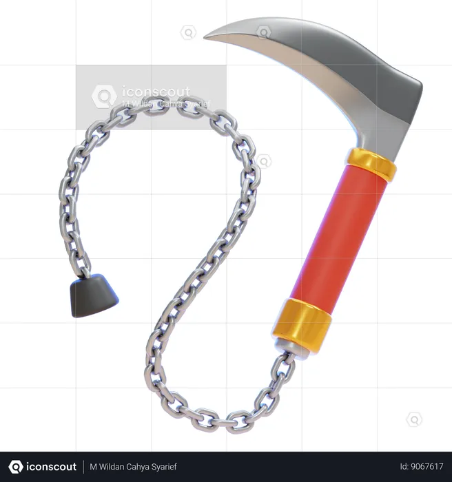 Kusarigama  3D Icon