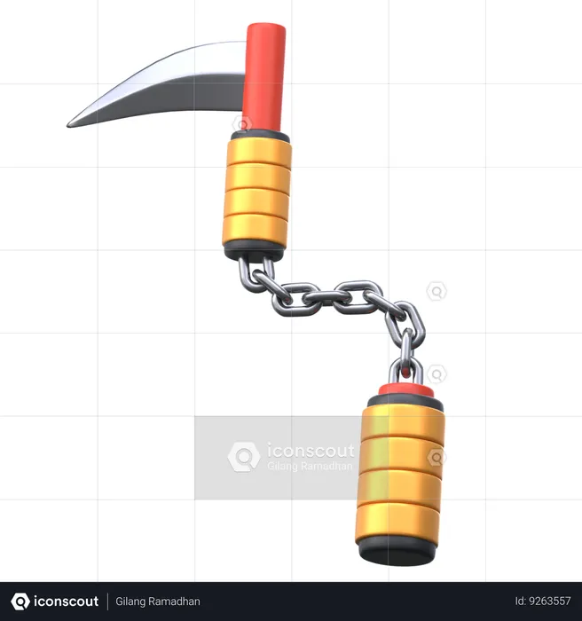 Kusarigama  3D Icon