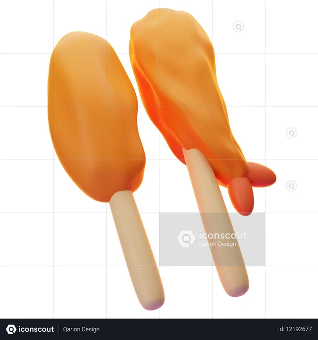 Kushikatsu  3D Icon