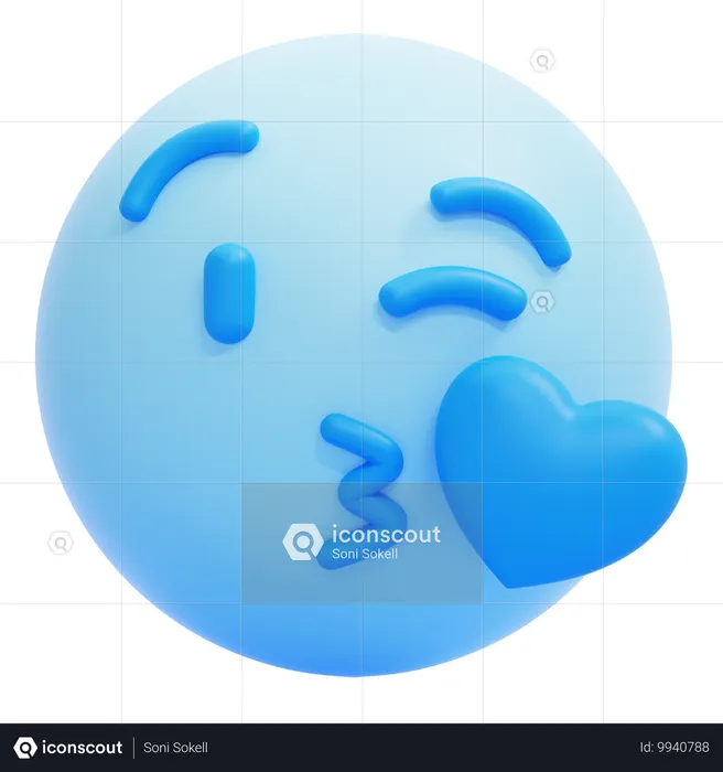 Kuss-Emoji Emoji 3D Icon