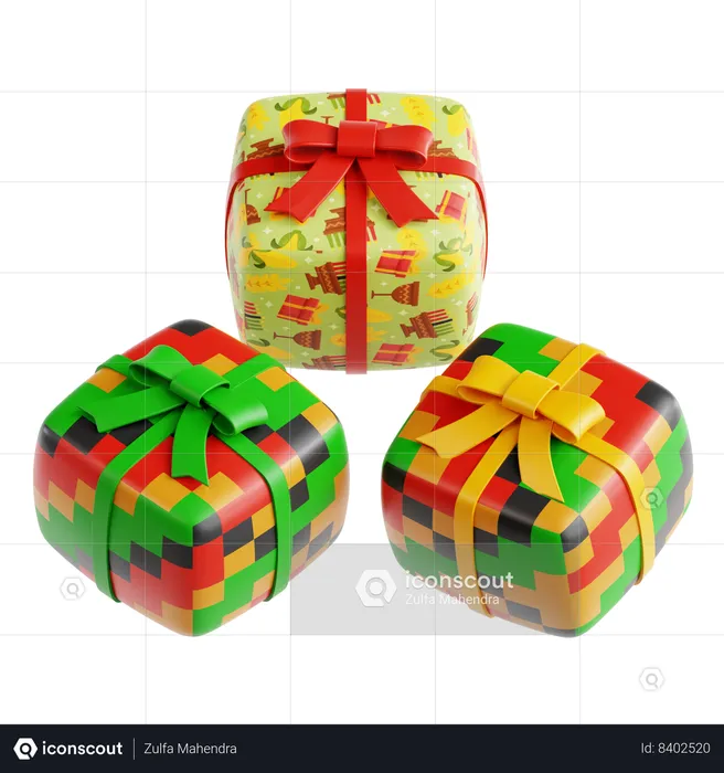 Kwanzaa Gift  3D Icon