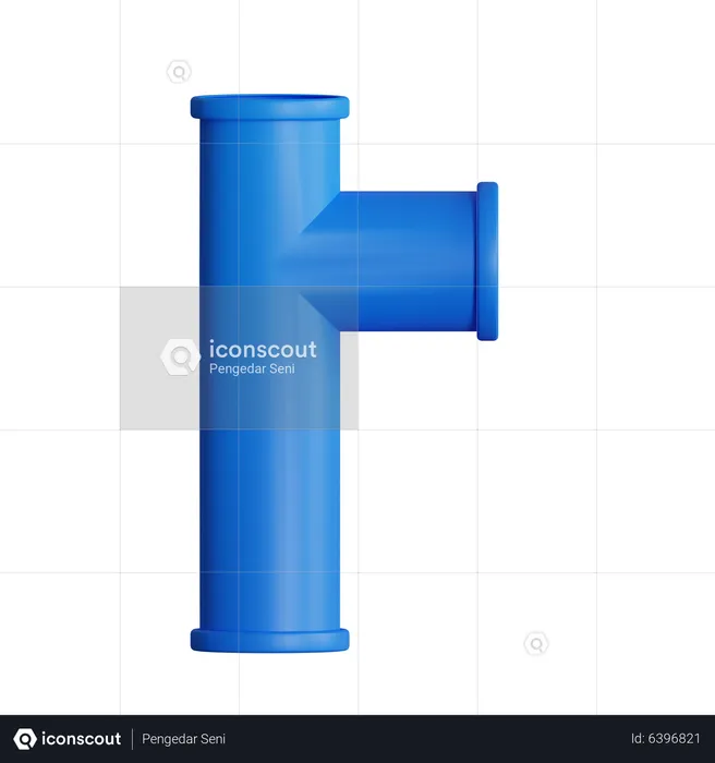 L Joint Pipe  3D Icon