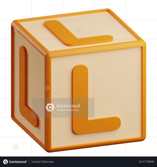 L Letter  3D Icon