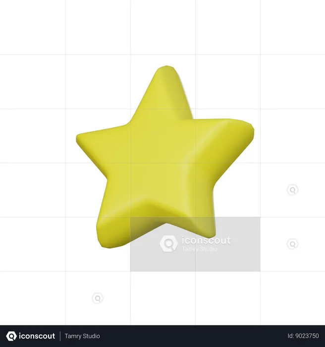 La estrella  3D Icon