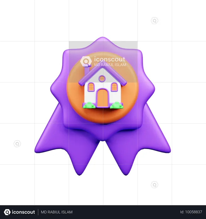 Mejor casa  3D Icon