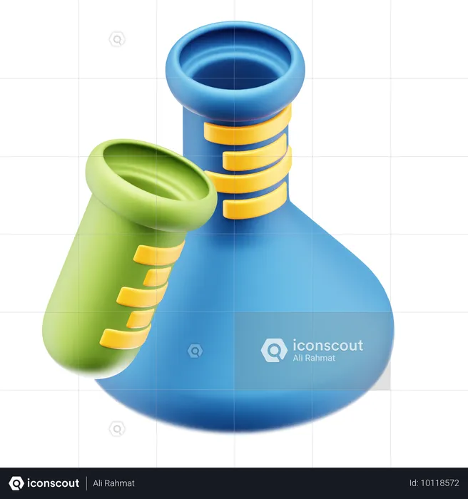 Lab Bottle  3D Icon