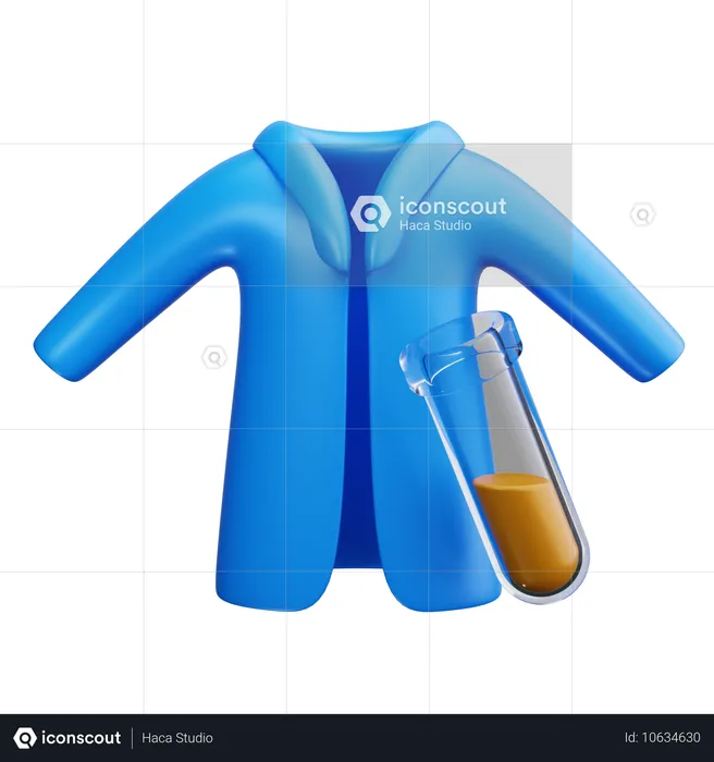 Lab Coat  3D Icon