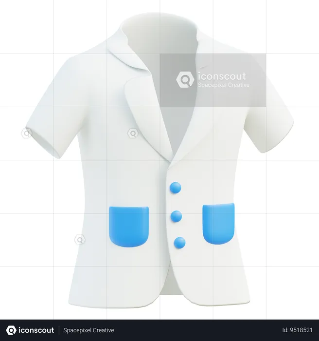 Lab Coat  3D Icon