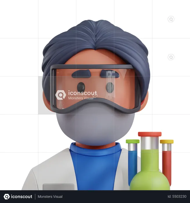 Lab Technician  3D Icon
