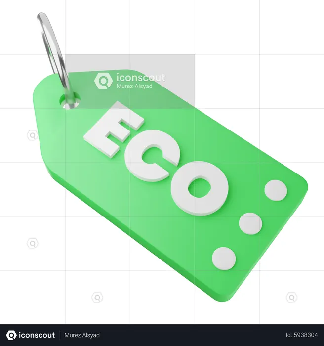 Label éco-prix  3D Icon