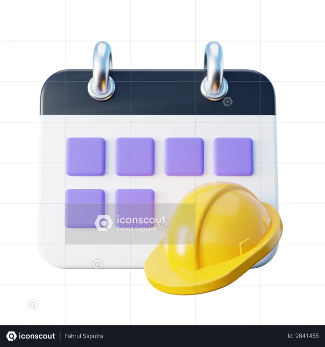 Labor Day Calendar  3D Icon