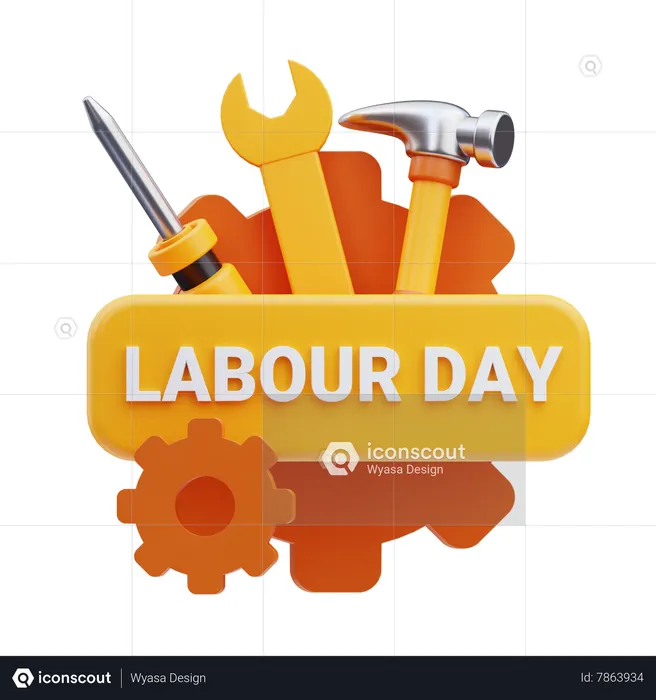 Labor Union Emblem  3D Icon