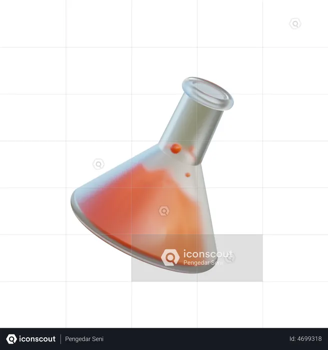 Laboratório de frascos  3D Icon