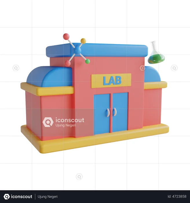 Laboratory  3D Illustration