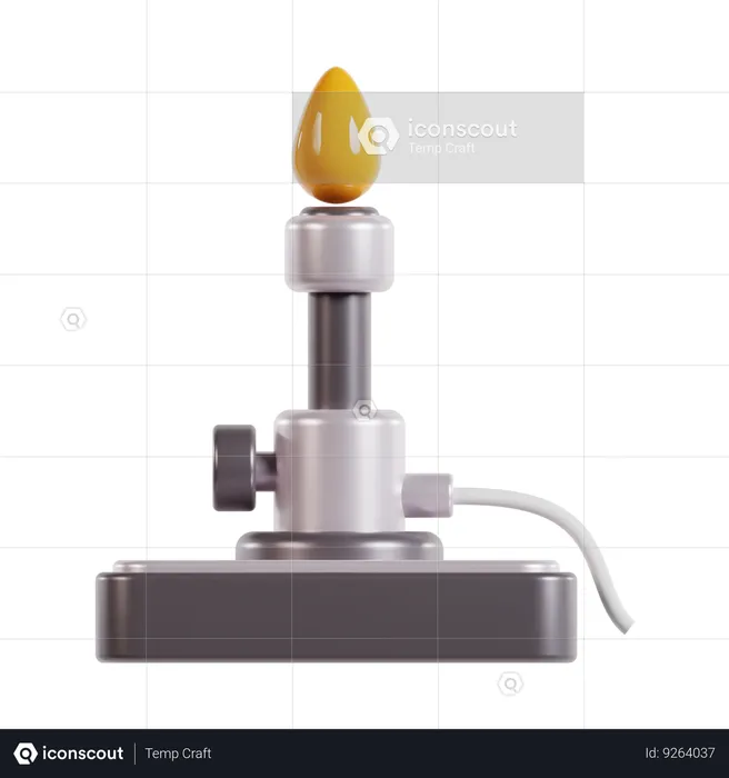 Laboratory Burner  3D Icon