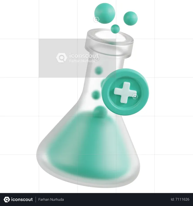 Laboratory Flask  3D Icon