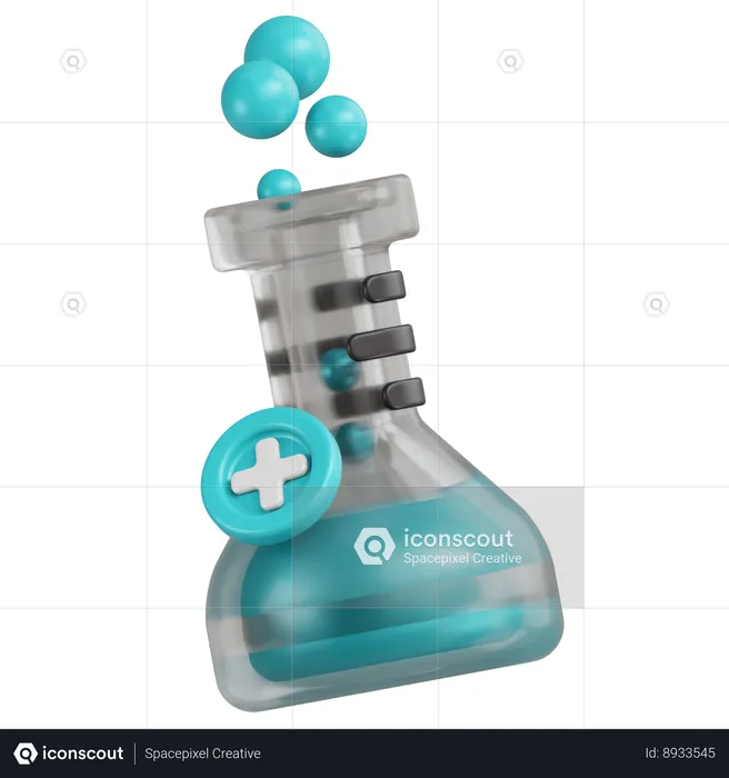 Laboratory Flask  3D Icon