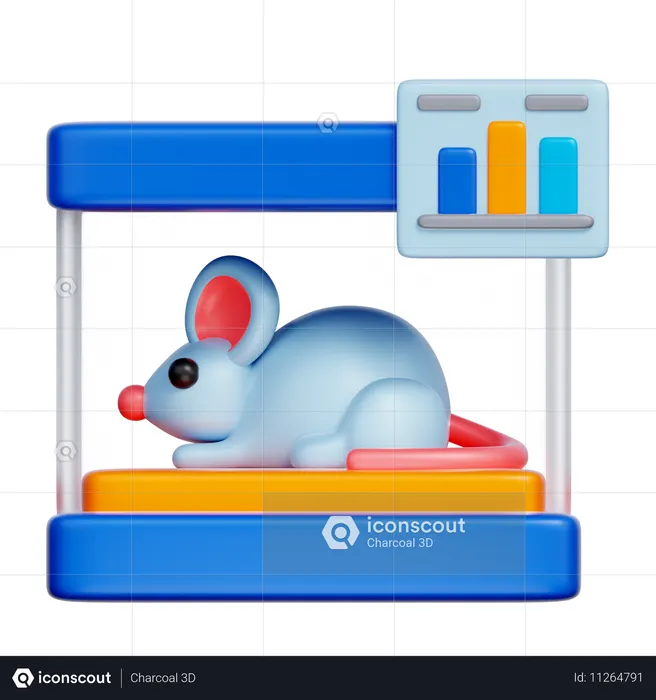 Laboratory Mouse  3D Icon