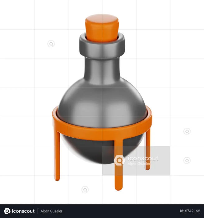 Laboratory Tube  3D Icon