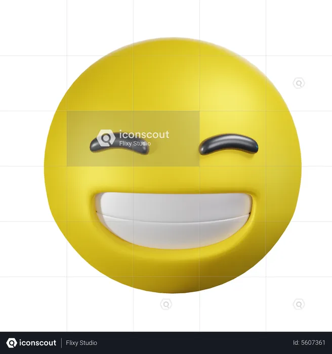 Lächeln Emoji 3D Icon