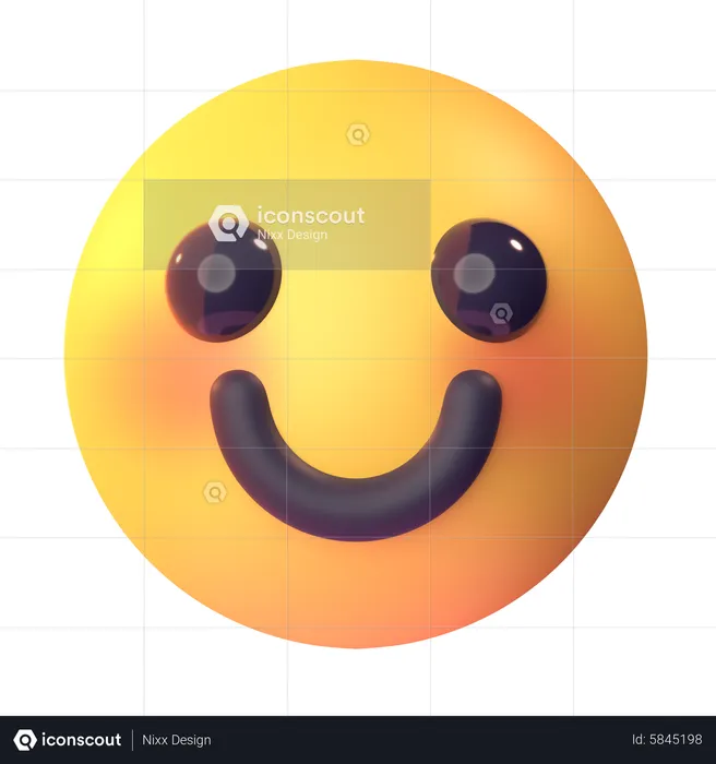 Lächeln Emoji 3D Icon