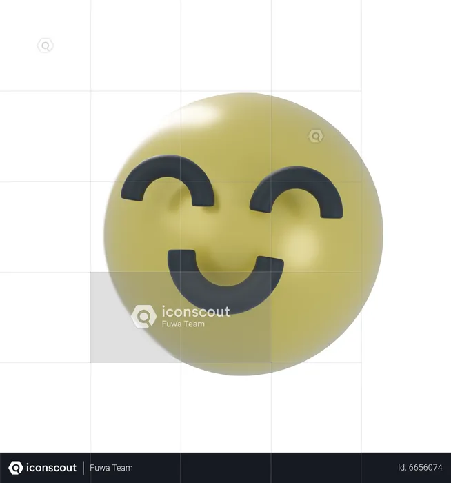 Lächeln-Emoji  3D Icon