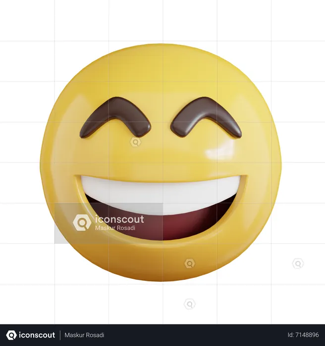 Lächelndes Emoji Emoji 3D Icon