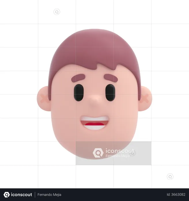 Lächelndes Gesicht Emoji 3D Emoji