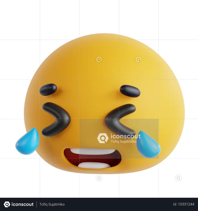 Lachen Emoji 3D Icon