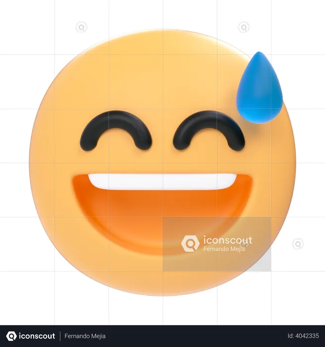 Lachen Emoji 3D Icon