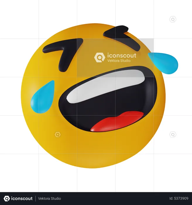 Lachen weinen Emoji 3D Icon