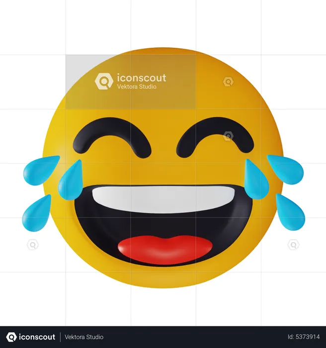 Lachen Emoji 3D Icon