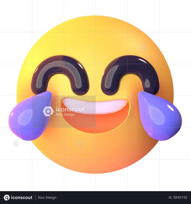 Lachen Emoji 3D Icon