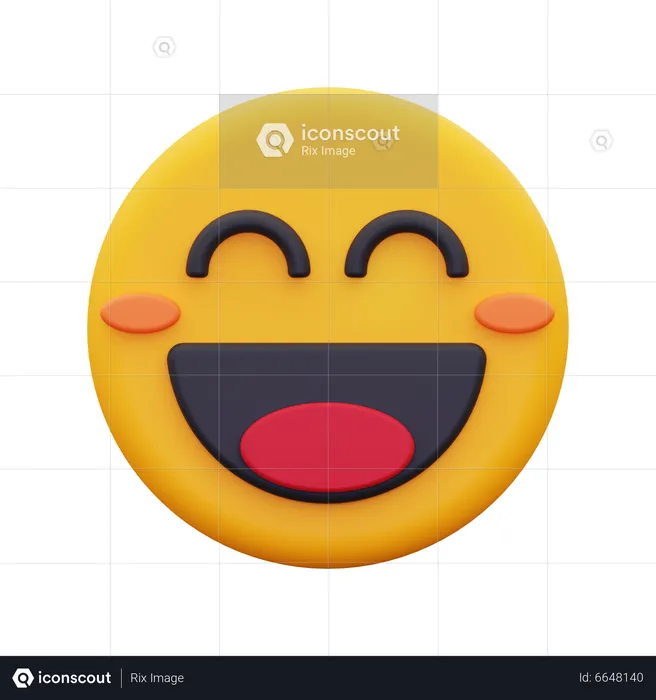 Lachen Emoji 3D Icon