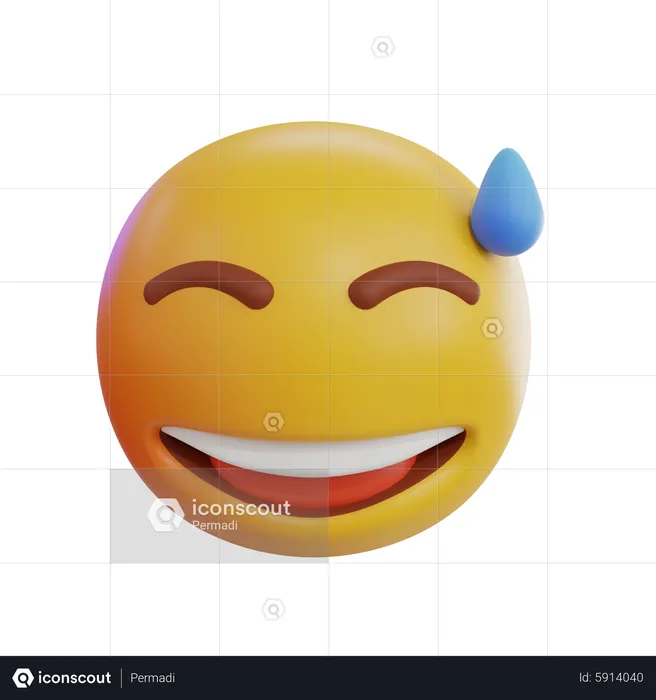 Lachender Emoji Emoji 3D Icon