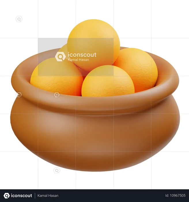 Laddu  3D Icon