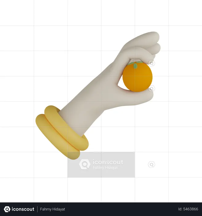 Laddu Hand  3D Icon